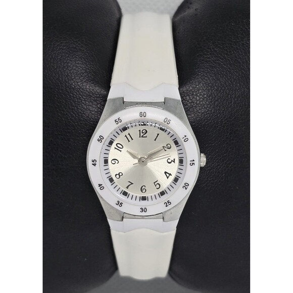 Unbranded Accessories - Women's Casual Petite Silver Tone Dial Fashion White Silicone Band Watch 08